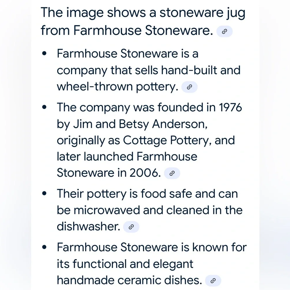 farmhouse stoneware new tag